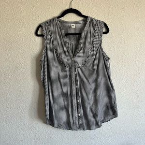 OldNavy Large Blue and White Checker short sleeve